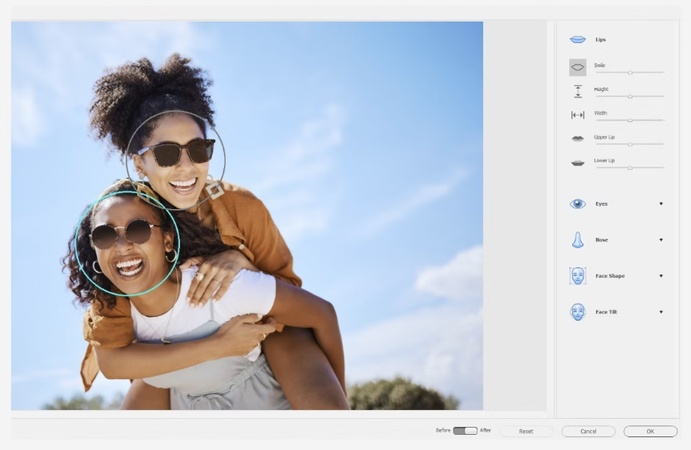 如何在線修復閉眼照片