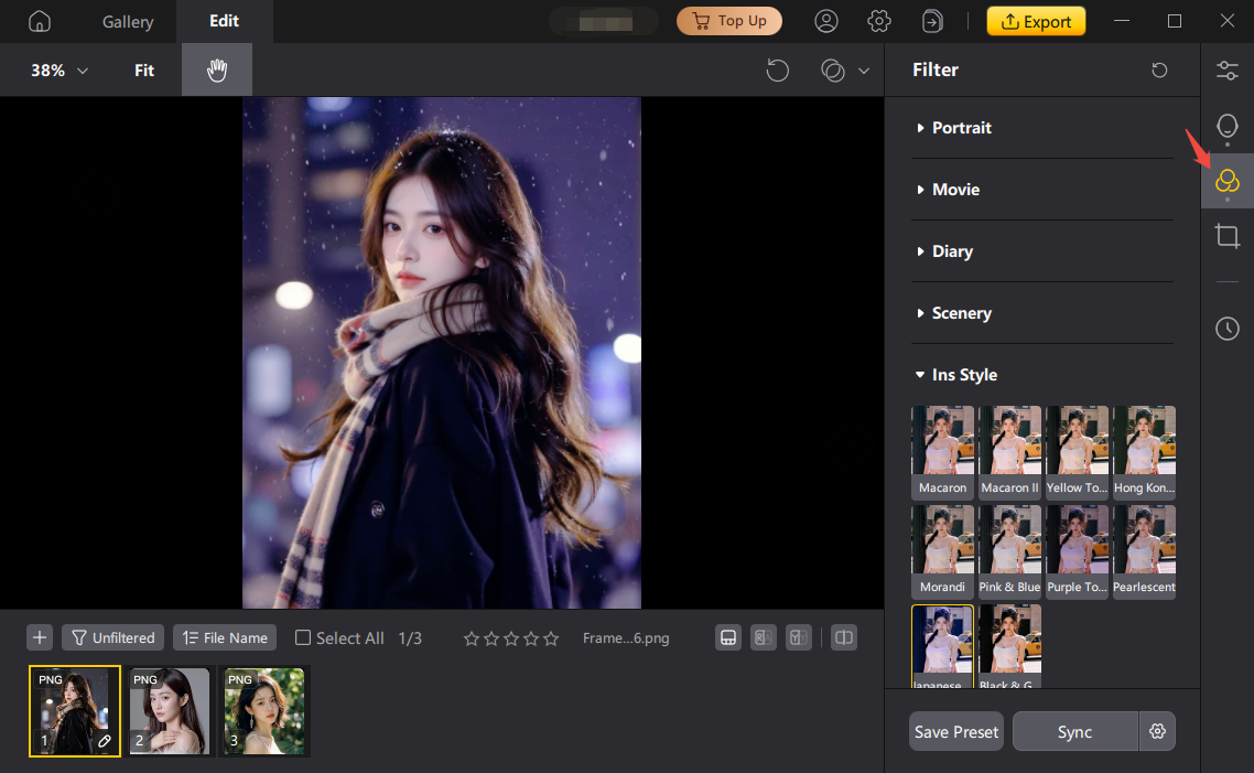  Filters  Settings