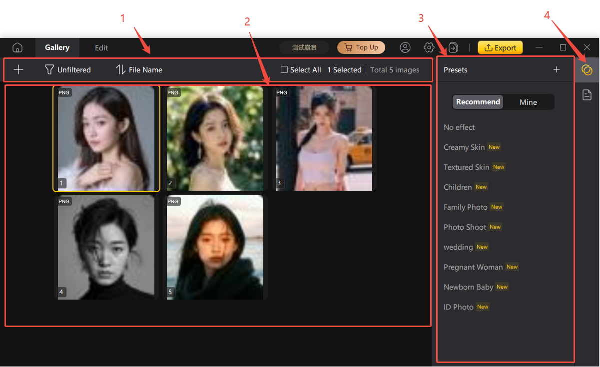 Gallery Page Overview