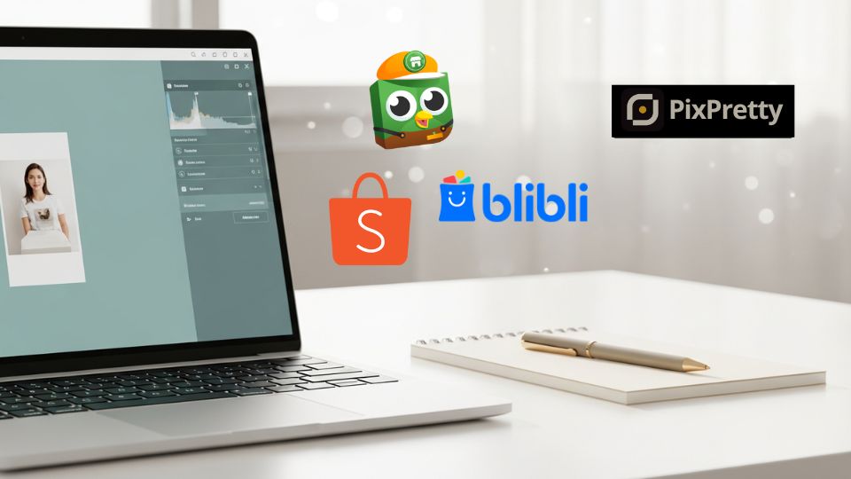 Tutorial edit foto produk e-commerce dengan AI PixPretty