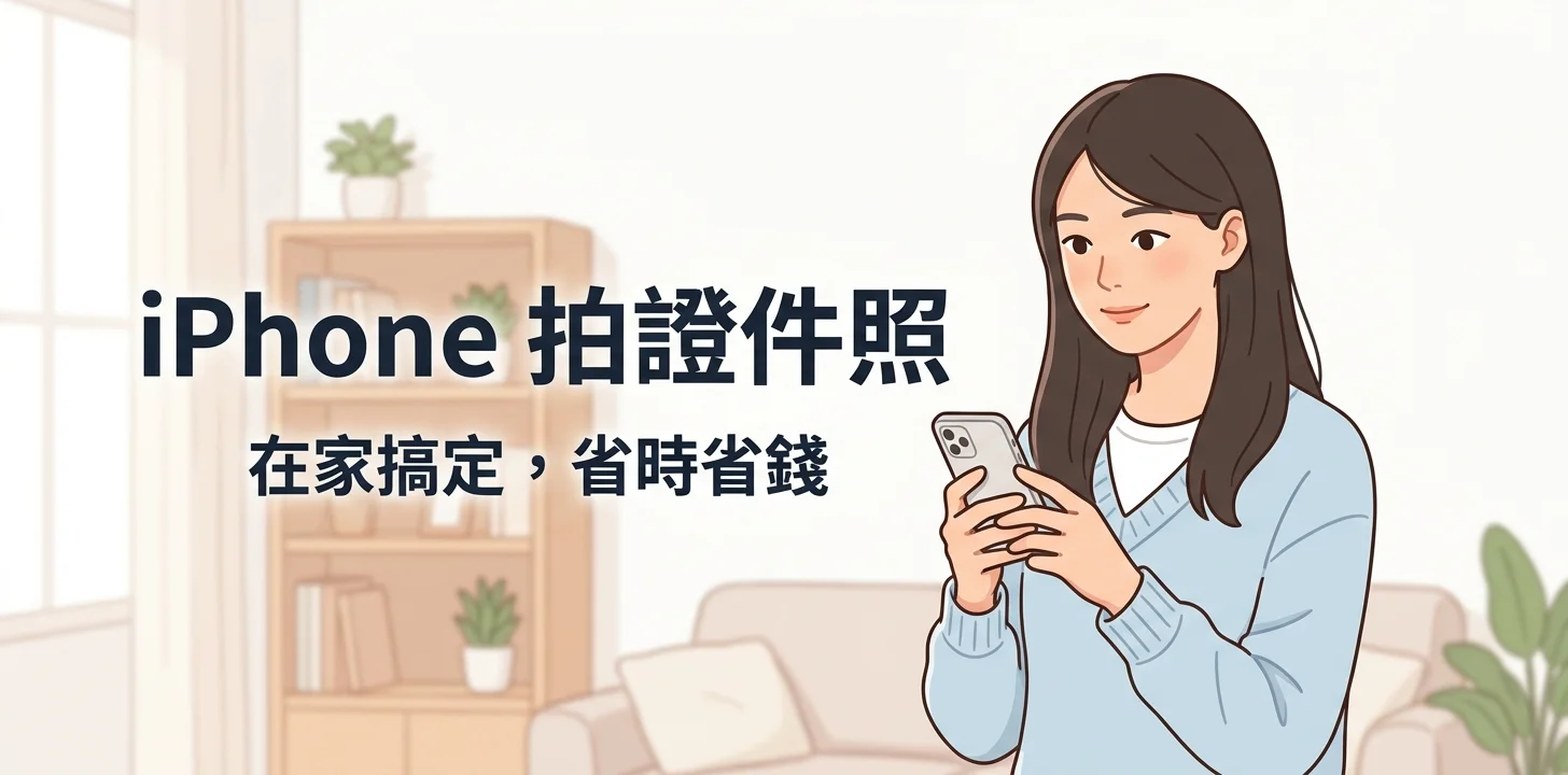 iphone 拍證件照示例圖
